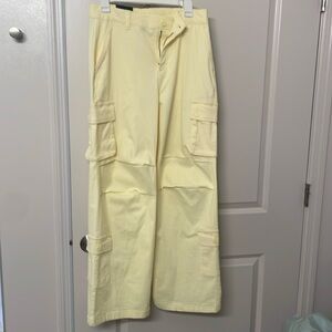 Yellow cargo pants
